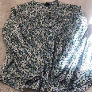 Girls Gap flower blouse